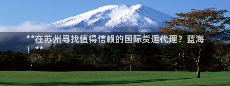 尊龙-人生就是博!：**在苏州寻找值得信赖的国际货运代理