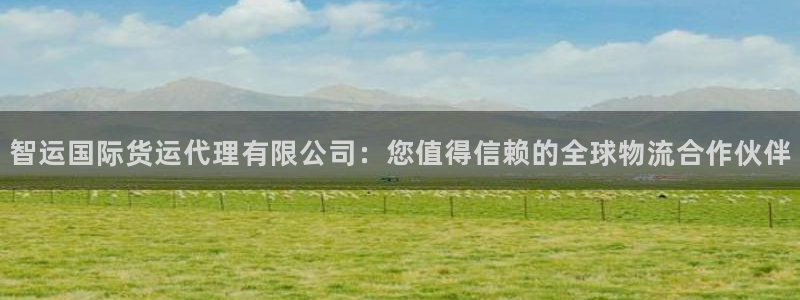 尊龙凯时客服：智运国际货运代理有限公司：您值得信赖的全球