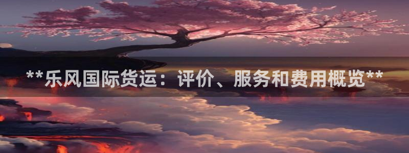 尊龙凯时 人生就是搏客服：**乐风国际货运：评价、服务和