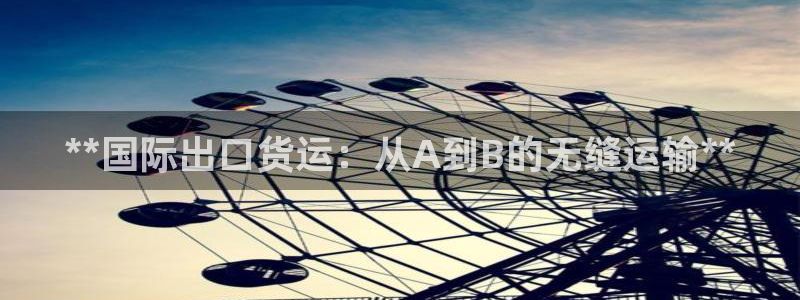尊龙人生就是博登录：**国际出口货运：从A到B的无缝运输