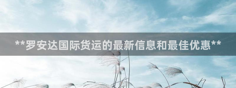 尊龙d88平台登录：**罗安达国际货运的最新信息和最佳优