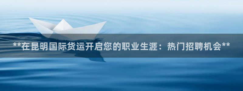 尊龙凯时客服：**在昆明国际货运开启您的职业生涯：热门招