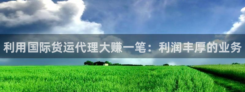 尊龙d88官网可靠送38元：利用国际货运代理大赚一笔：利
