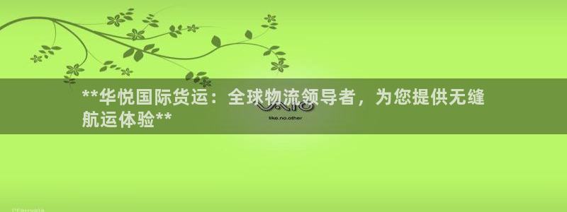 尊龙官方网站首页：**华悦国际货运：全球物流领导者，为您