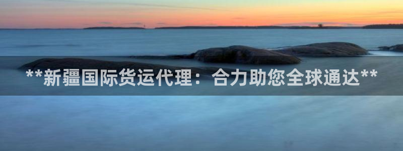 尊龙凯时新闻：**新疆国际货运代理：合力助您全球通达**