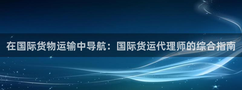 尊龙公司：在国际货物运输中导航：国际货运代理师的综合指南