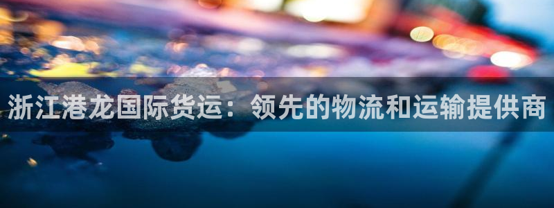 尊龙会ktv价格：浙江港龙国际货运：领先的物流和运输提供