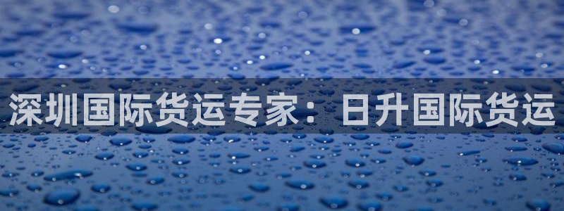 尊龙凯时人生就是博·(中国)官网首页：深圳国际货运专家：