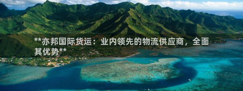 尊龙凯时官网入口：**亦邦国际货运：业内领先的物流供应商