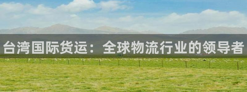 尊龙app登录不了：台湾国际货运：全球物流行业的领导者